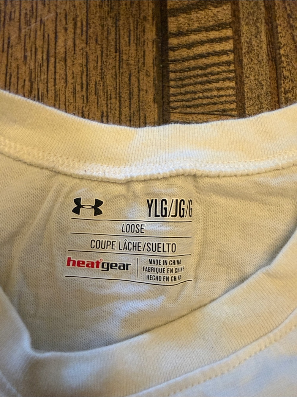 Under Armour White Short-Sleeve Tee with Blue Logo - Picture 2 of 5